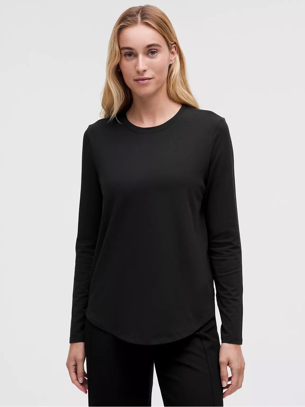 Lululemon love long sleeve shirt black Classic Black Long Sleeve Tee